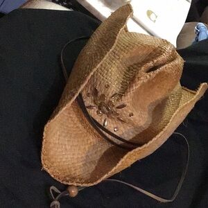 SOMETHING SPECIAL 100% RAFFIA STRAW WOMENS HAT